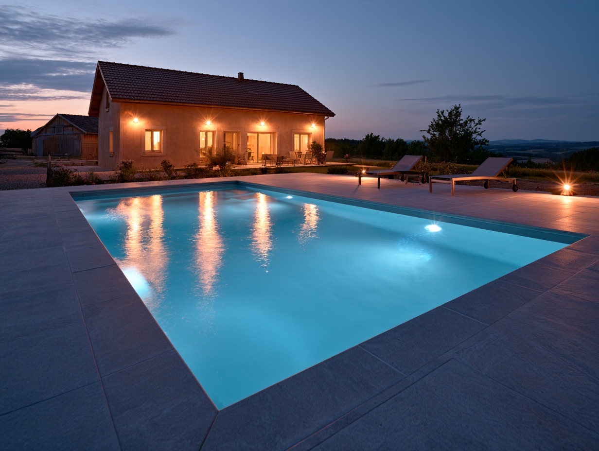 02 eau claire soir — piscine en Haute-Saône